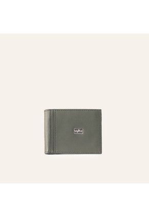 Billetera Slim Horizontal Verde Atlanta Millenium