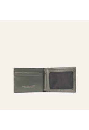 Billetera Slim Horizontal Verde Atlanta Millenium
