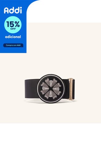 Correa Casual Azulejo Negro Correa Casual Azulejo Negro Talla M Mario Hernández