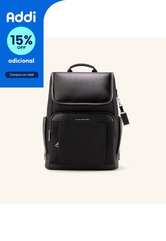 Morral Con Tapa Cano Negro Platinum Morral Con Tapa Cano Negro Platinum Mario Hernández