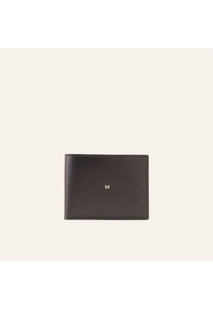 Billetera Slim Horizontal Negro Rojo Castellano
