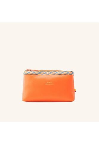 Cosmetiquero Mediano Naranja Caña Flecha Cosmetiquero Mediano Naranja Caña Flecha Mario Hernández