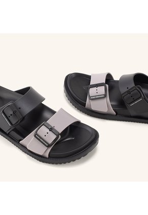 Sandalia Riviera Negro Gris Beach