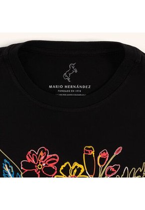 Camiseta Cira Negro Tierra Arriba Camiseta Cira Negro Tierra Arriba Talla L