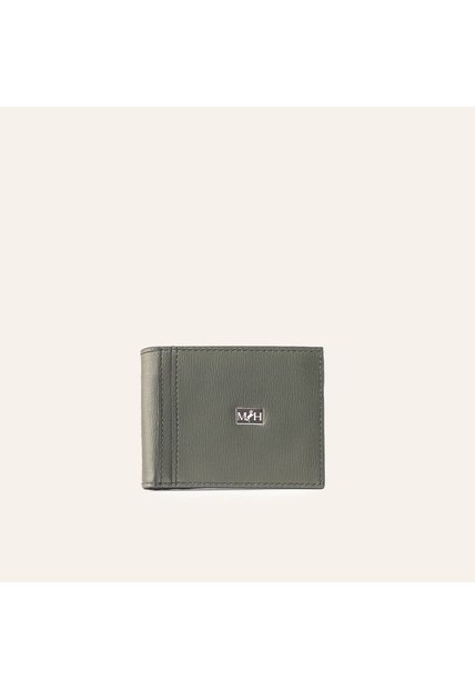 Billetera Slim Horizontal Verde Atlanta Millenium