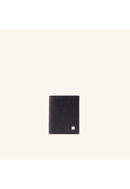 Tarjetero Vertical Slim Compacto Negro Rojo Roble