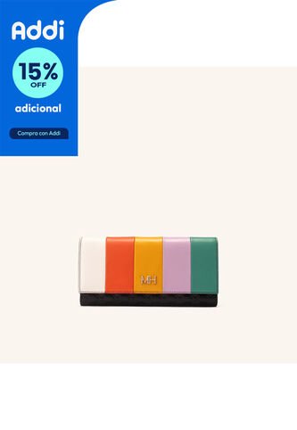 Billetera Francisca Multicolor Negro Sarah Billetera Francisca Multicolor Negro Sarah Mario Hernández