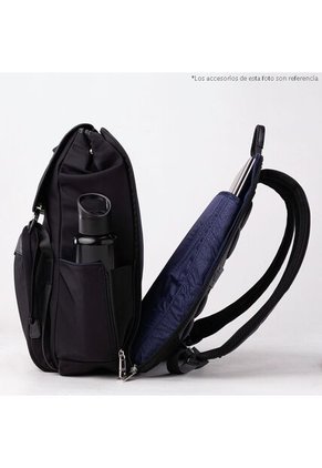 Morral Con Tapa Tunez Negro Platinum Morral Con Tapa Tunez Negro Platinum