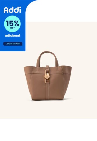 Tote Pequeño Geraldine Taupe Gaira Tote Pequeño Geraldine Taupe Gaira Mario Hernández