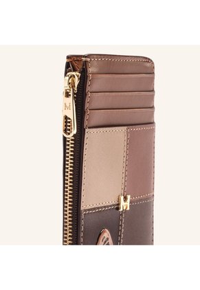 Tarjetero 8 Tarjetas Con Zip Nuez Mixtura