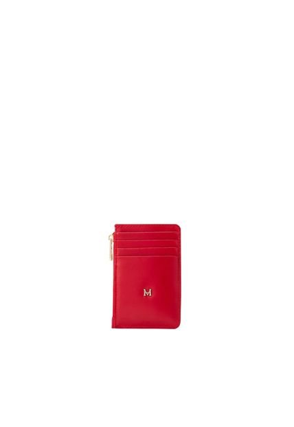 Tarjetero 8 Tarjetas Con Zip Rojo Cayena Granate Tarjetero 8 Tarjetas Con Zip Rojo Cayena Granate