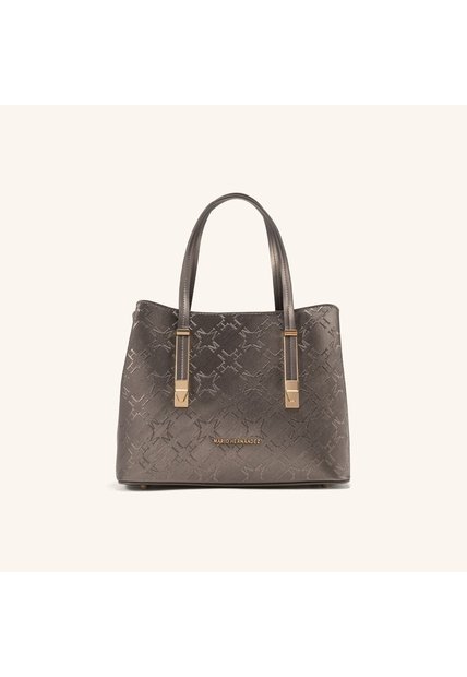 Satchel Kantu Negro Plata Kroma Satchel Kantu Negro Plata Kroma