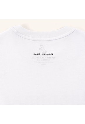 Camiseta Trama Blanco Tierra Arriba Camiseta Trama Blanco Tierra Arriba Talla M