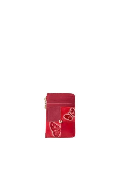 Tarjetero 8 Tarjetas Con Zip Rojo Cruz Mixtura Tarjetero 8 Tarjetas Con Zip Rojo Cruz Mixtura