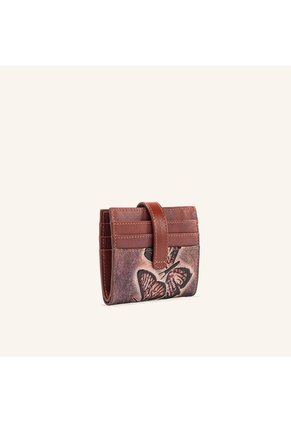 Tarjetero Broche Con Compartimiento Cocoa Mariposas