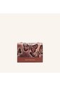 Billetera Lola Con Cadena Mediana Cocoa Mariposas de Mario Hernández