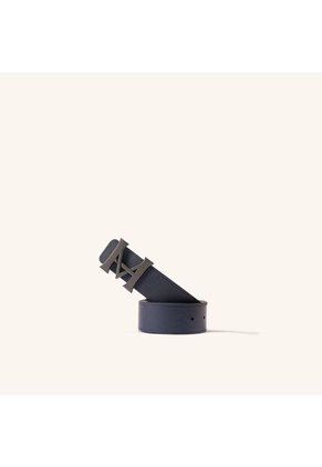 Cinturón Monograma Doble Faz Negro Azul Lt Cinturón Monograma Doble Faz Negro Azul Lt Talla S