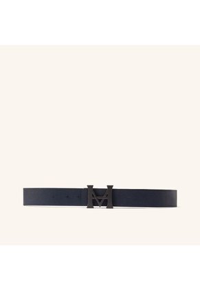 Cinturón Monograma Doble Faz Negro Azul Lt Cinturón Monograma Doble Faz Negro Azul Lt Talla S