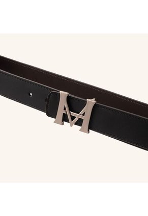Cinturón Monograma Doble Faz Negro Café Lt Cinturón Monograma Doble Faz Negro Café Lt Talla M