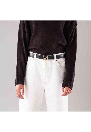 Cinturón Monograma Negro Primario Cinturón Casual Monograma Doble Faz Negro Primario Talla M