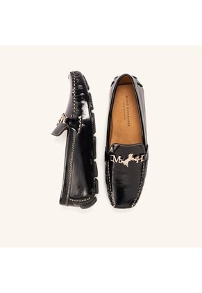 Mocasín Driver Salome Negro Charol MH Mocs