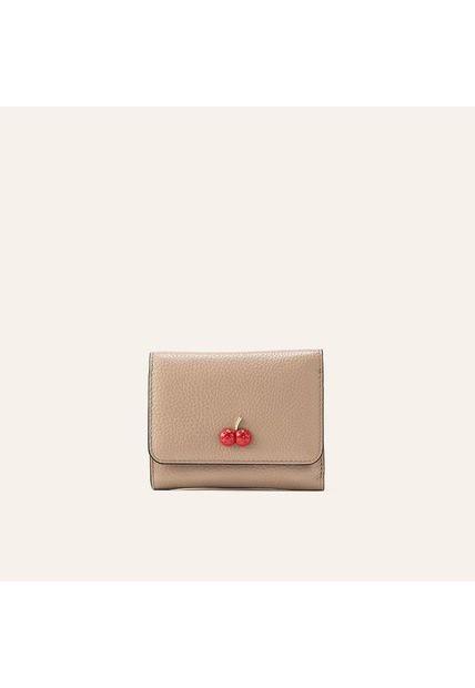 Billetera Mediana Cherry Gris Sarah Billetera Mediana Cherry Gris Sarah