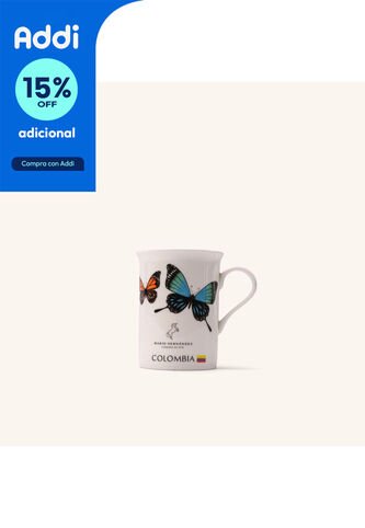 Mug Monarca Blanco Hueso Pequeño MH Mugs Mug Monarca Blanco Hueso Pequeño Mh Mugs Mario Hernández
