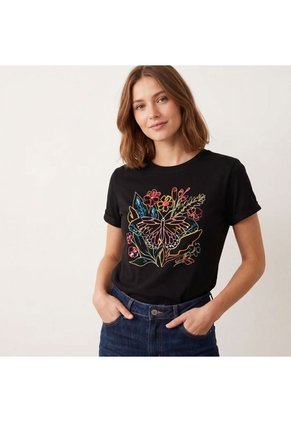 Camiseta Cira Negro Tierra Arriba