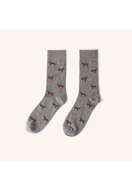 Medias Caballo Gris MH Socks Medias Caballo Gris MH Socks