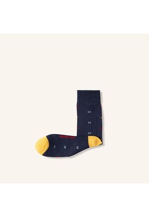 Medias Monograma Extrafina Azul MH Socks Medias Monograma Extrafina Azul MH Socks