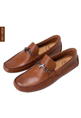 Mocasín Driver Will Con Herraje Whisky MH Mocs Mocasín Driver Will Con Herraje Whisky MH Mocs Talla 42 Mario Hernández