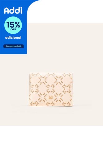 Billetera Lola Mediana Beige Primario Básico Billetera Lola Mediana Beige Primario Básico Mario Hernández