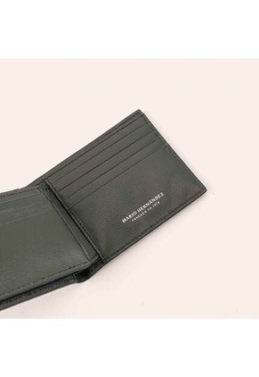 Billetera Extraplana Con Inserto Verde Atlanta Millenium Billetera Extraplana Con Inserto Verde Atlanta Millenium