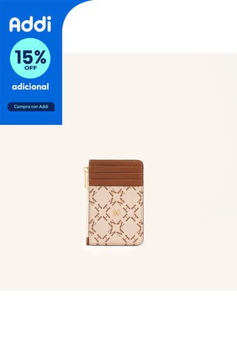 Tarjetero 8 Tarjetas Con Zip Beige Primario Básico Tarjetero 8 Tarjetas Con Zip Beige Primario Básico Mario Hernández