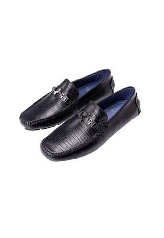 Mocasín Salvador Negro MH Mocs Mocasín Salvador Negro MH Mocs Talla 44 Mario Hernández