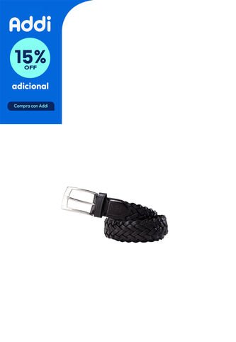 Cinturón Republica Casual Tejido Cairo Negro Cinturón Republica Casual Tejido Cairo Negro Talla 105 Mario Hernández