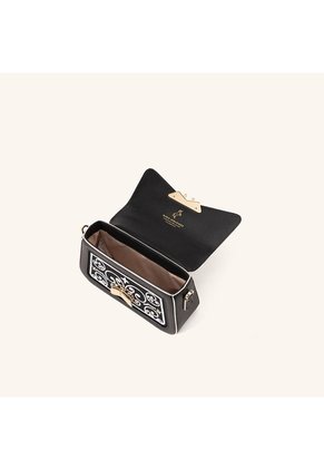 Manos Libres Alma Con Cadena Mini Negro Oro Sagrada