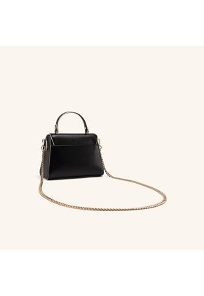 Bolso De Mano Alma Con Cadena Negro Oro Sagrada