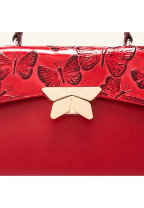 Bolso De Mano Alma Con Cadena Baya Mariposas