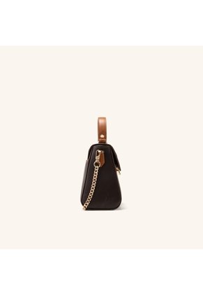 Bolso De Mano Alma Con Cadena Capuchino Mariposas