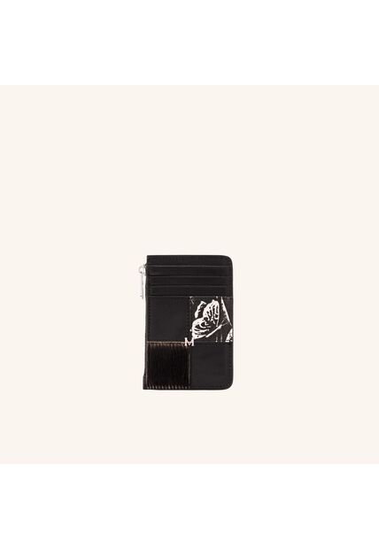 Tarjetero 8 Tarjetas Con Zip Platino Mixtura Tarjetero 8 Tarjetas Con Zip Platino Mixtura