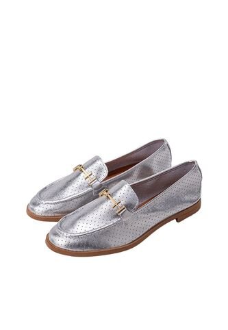 Mocasín Loafer Gracia Plata Julia Mocasín Loafer Gracia Plata Julia Talla 37 Mario Hernández