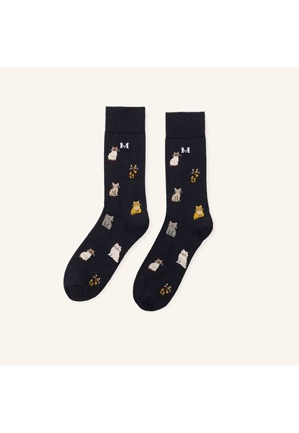Medias Gatos Esencial Azul MH Socks