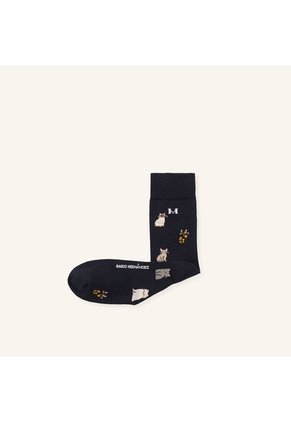 Medias Gatos Esencial Azul MH Socks