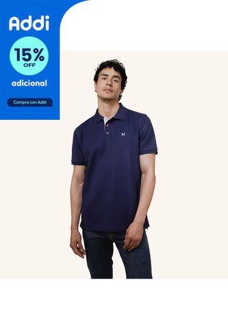 Camiseta Polo Emblema Azul Tierra Arriba Camiseta Polo Emblema Azul Tierra Arriba Talla XL Mario Hernández
