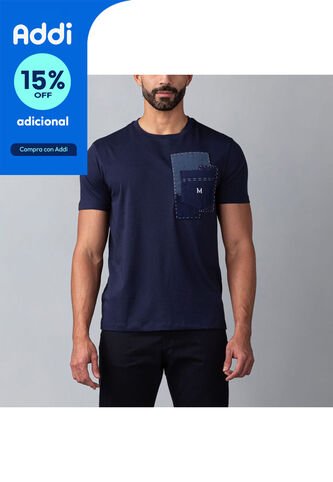 Camiseta Tolú Monograma Azul Tierra Arriba Camiseta Tolú Monograma Azul Tierra Arriba Talla S Mario Hernández