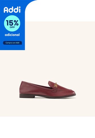 Mocasin Gardenia Borgoña Julia Mocasin Gardenia Borgoña Julia Talla 36 Mario Hernández