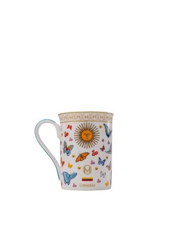 Mug Cosecha Blanco Mariposas MH Mugs Mug Cosecha Blanco Mariposas MH Mugs Mario Hernández