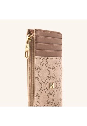 Tarjetero 8 Tarjetas Con Zip Beige Chai Primario Básico Tarjetero 8 Tarjetas Con Zip Beige Chai Primario Básico