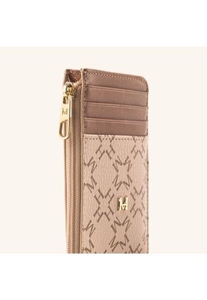 Tarjetero 8 Tarjetas Con Zip Beige Chai Primario Básico Tarjetero 8 Tarjetas Con Zip Beige Chai Primario Básico